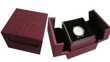 Wholesale plastic luxury single watch box with two doors and pillow from china suppliers