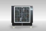 0.37kw Mobile Evaporative Cooler 120L Black Stainless Steel Air Cooler For