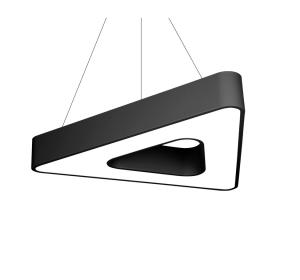 Wholesale Black Galvanized LED Linear Lights , Triangle Industrial Linear Pendant Lighting OEM from china suppliers