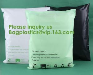 Wholesale Corn starch Eco Bio Plant based PLA+PBAT Mailing Bag Waterproof Clothing Pouch Compostable Self-Seal Eco Express Bag from china suppliers