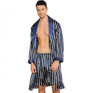 China Sleeveless Simulation Men'S Cotton Summer Pajamas Warm Bathrobe on sale