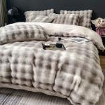 2024 Winter Super Soft Ultra Warm Double-side Mink Rabbit Fur Velvet Fluffy