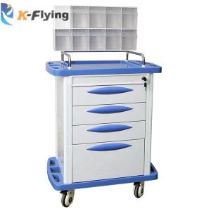 Wholesale 4 Drawers Emergency Crash Cart Trolley Centralized lock from china suppliers