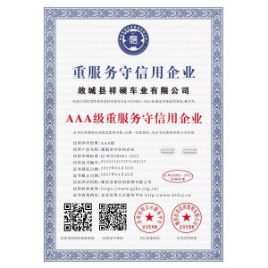 Shandong Chen Shanshan Automobile Co. Certifications