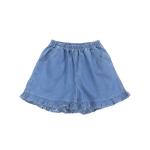 Factory Bespoke Woman Vintage Corrugated Edge Denim Shorts