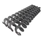 Cold Rolled Steel Auger Conveyor Continuous Sectional Screw