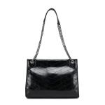 Commuter Chain Tote Bag Shoulder Handbag All-Match PU Shoulder Bag