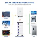 48V 200Ah 10kWh Lifepo4 Lithium Solar Battery Wall Powerwall Off Grid Energy