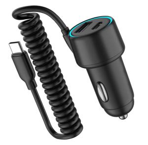Wholesale Type C USB Car Charger 12V Portable PPS Car Charger Smart Charging Travel Adapter from china suppliers