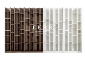 Wholesale High Quality Walnut Veneer Wooden Bookcase Bookshelf KSL-BK001 from china suppliers