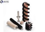 Spiral Industrial Roller Brushes Custom Nylon/PP/Sisal/Steel Wire/Brass Bristle