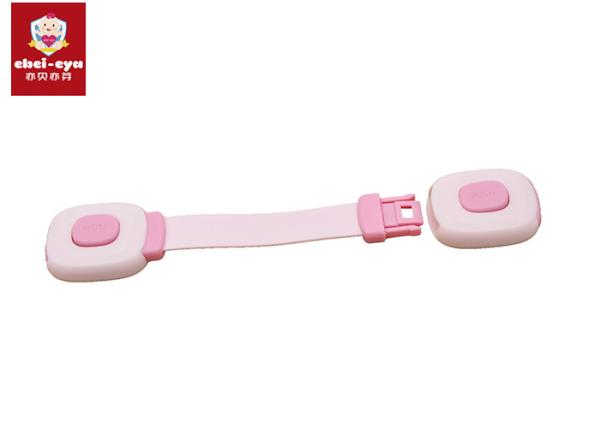 Double Push Button Toddler Safety Cabinet Locks , Door Handle Locks For Child