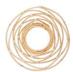 Natural Handmade Decorative Wall Rattan Mirror Modern Luxury home decorations