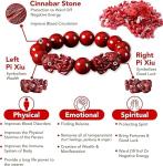Feng Shui Cinnabar Bracelet For Women,Cinnabar Powder Feng Shui Bracelet,Feng