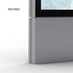 3840x2160 AR Coating Standalone Advertising Display 250W For Air Port