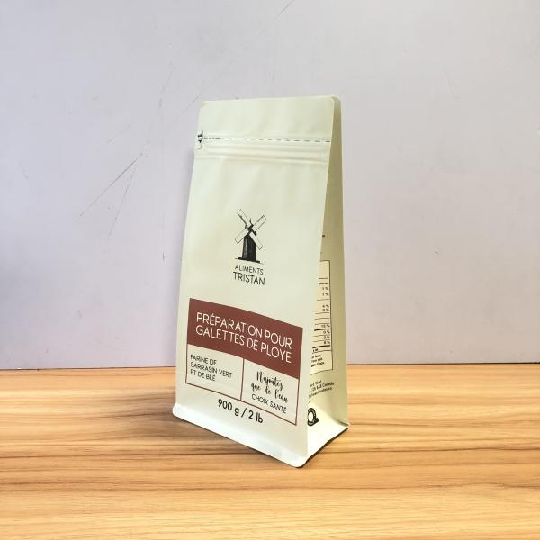 Empty Raw Coffee Bean Bags Packaging Vmpet Composite Square Bottom Bag One Way