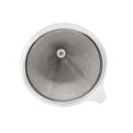 145mm Sustatinable Stainless Steel Coffee Cone Fine Strainer With Stand
