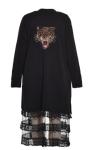 Long Style Print Fabric Ladies Plus Size Dresses Lapel Collar Formal Design