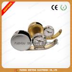 Fashion desktop decarational leather travel alarm Clock with printing images