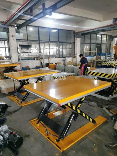 Electric Presto Scissor Lift Table 1 Ton Hydraulic Low Profile Electric Lift