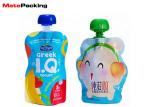 BPA Free Liquid Spout Bag , Custom Print Stand Up Spout Baby Food Pouches