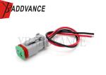 Wiring Connector Automotive Wiring Pigtails 2 Pin Female Deutsch DT Series For