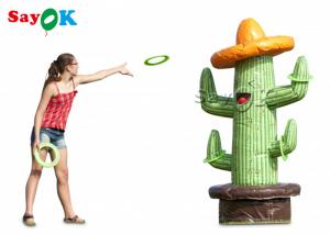 China Inflatable Outdoor Games PVC Tarpaulin Inflatable Cactus Ring Toss Puncture Proof on sale