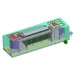 1500kg/H 2000kg/H Spiral Belt Freezer