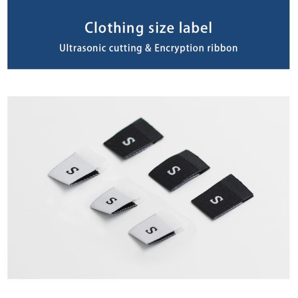 Folding clothing label Sew on Shoes Shape cloth label machine Custom Women Bags clothing material label