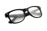 Plastic 3D Diffraction Glasses With Fireworks Lens Classica , Black