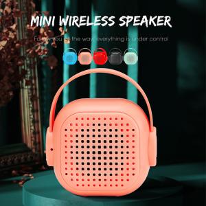 Wholesale No Distortion Pink Wireless Portable Bluetooth Speaker 500mah Battery Operate from china suppliers