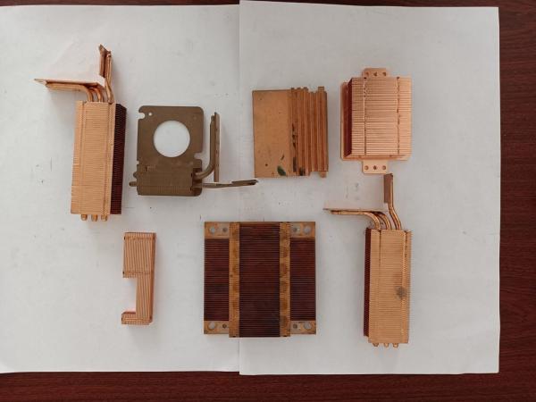 Stamped 120 Degree Beam Angle Copper Cold Plate Heat Sink With Silver Color 10mm