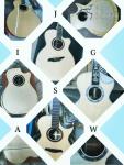 Custom Solid Spruce Top Abalone Ebony Fingerboard OOO Style Acoustic Guitar in
