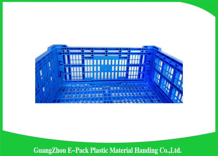 Agriculture Folding Plastic Crates Storage Fruit 60L PP 30kg Eco-Friendly