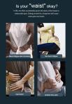 Electric Waist Massager with 5 Intensity Levels and Remote Control for Pain
