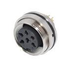Screw Panel Mount Waterproof Circular Connectors , M16 Ip67 Panel Mount