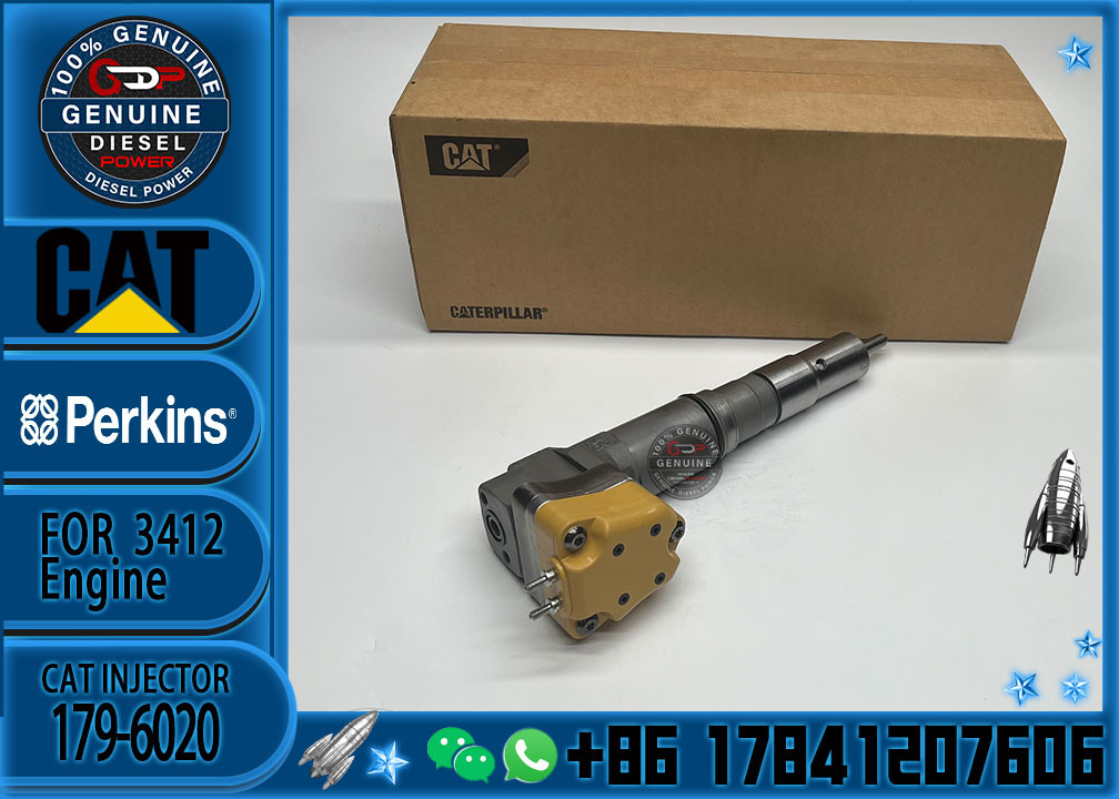 Construction machinery part fuel injector 179-6020 3412E Diesel Engine Parts Injectors 1796020 for CAT 631G 637G 769D 77