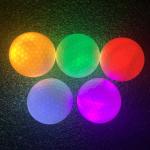 Sports Theme Customized Glow In The Dark LED Golf Balls for Men Women Kids