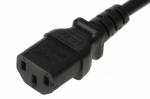 European Power Cord (IEC320C13 to CEE7/7) Black Cable，10a250V 8.02 ft，18AWG