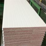 beautiful apperance metal surface 50mm insulated TPS sandwich wall panel