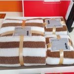 Thickened Warp Knitted Plush Cationic Set 3 in 1 Towel for Designer Bathroom as