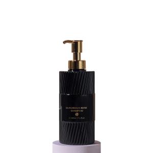 Wholesale 500ml White/Black PET Smooth Bottle With Gold Pump Head For shampoo lotion bottle from china suppliers