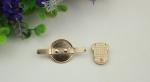 Gold lock metal bag buckle button zinc alloy push lock for bags