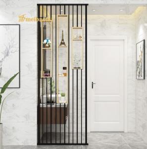 Wholesale PVD Black Coated Metal Room Divider Panels Partition EN Standard from china suppliers
