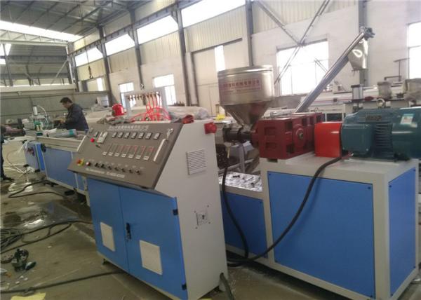 Fully Automatic Single Screw Plastic Profile Extrusion Line 380V 50HZ CE &