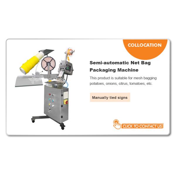 Full Auto Mesh Net Bag Packing Machine with Clip Function for Potato Onion Garlic Orange Vegetables Mesh Bag Packing Machine