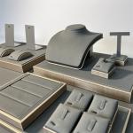 Store Counter Grey Jewelry Trays Displays Props Ring Necklace Bangle Display