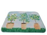 Floral Printing 16x24inch Decorative Microfiber Dish Drying Mat