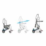Multifunctional electric wheelchair for sitting and standing suitable for