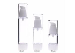 Wholesale High Transparency Airless Cosmetic Bottles 15ml - 50ml OEM / ODM For Serum from china suppliers
